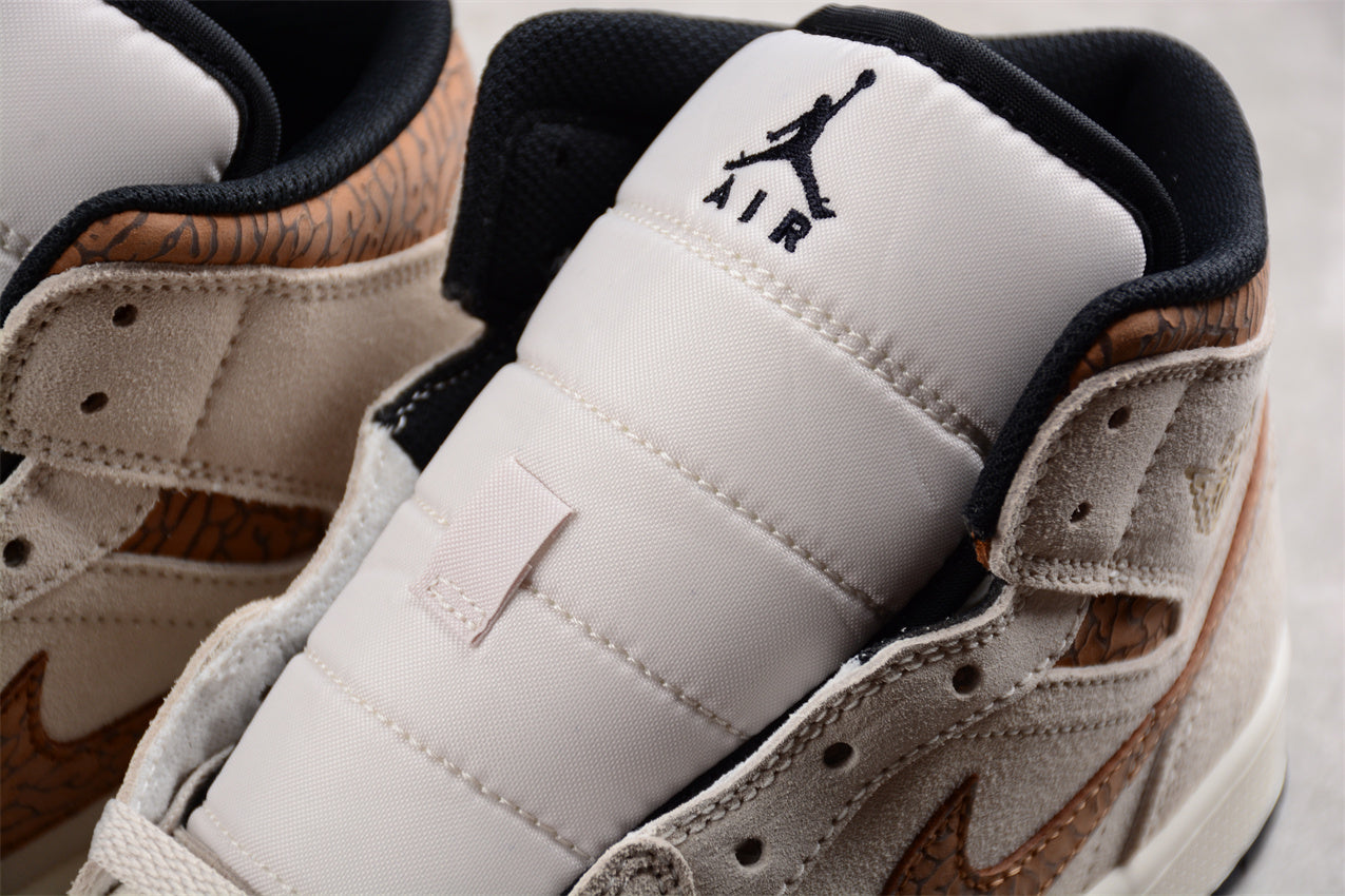 Air Jordan AJ1 Mid "Brown Elephant" - Best Reps Website 2025