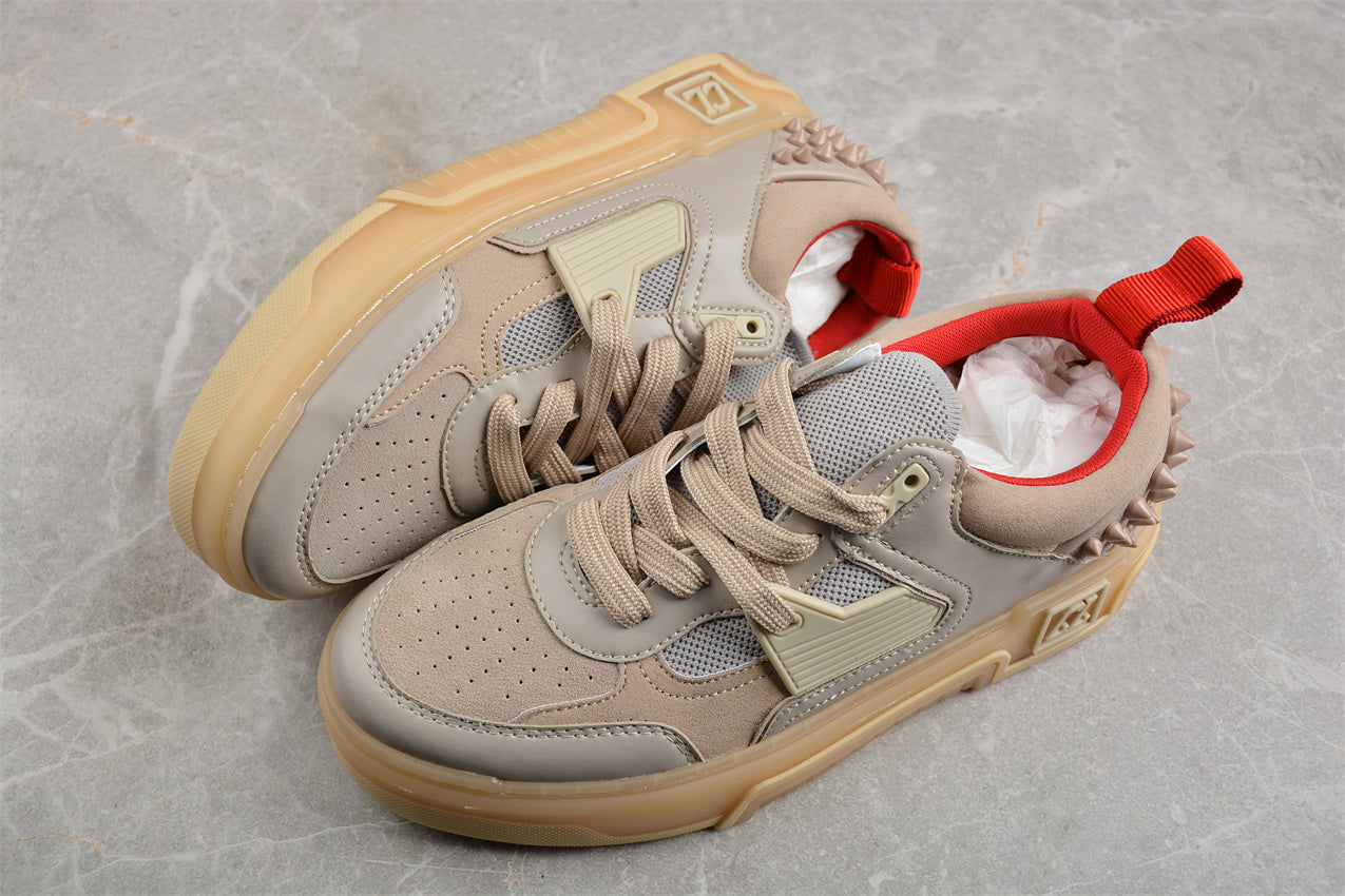  Christian Louboutin Astroloubi Leather Sneakers in Grey -Switchreps