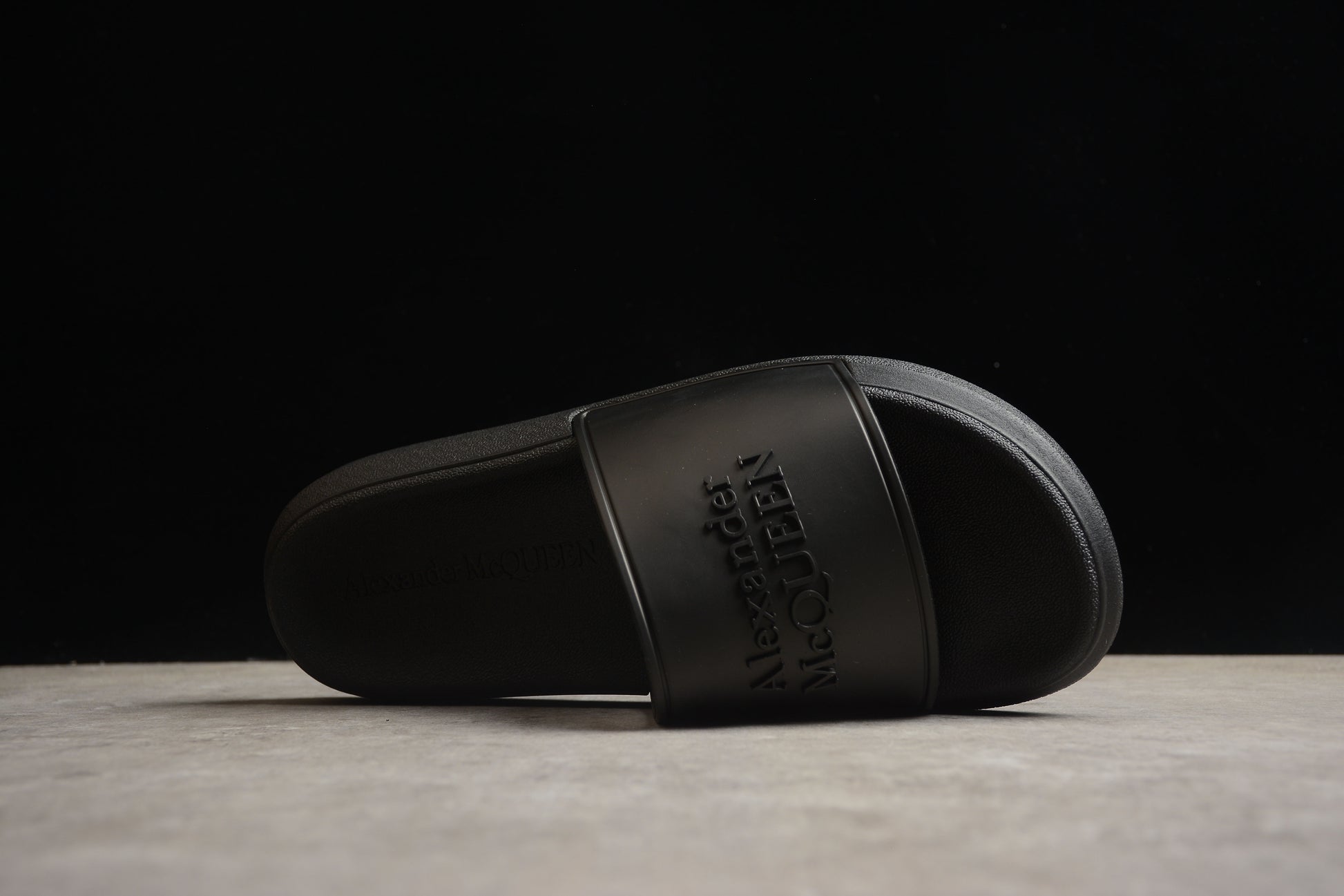 Alexander McQueen Pool Slide in Black - Best Reps Website 2025