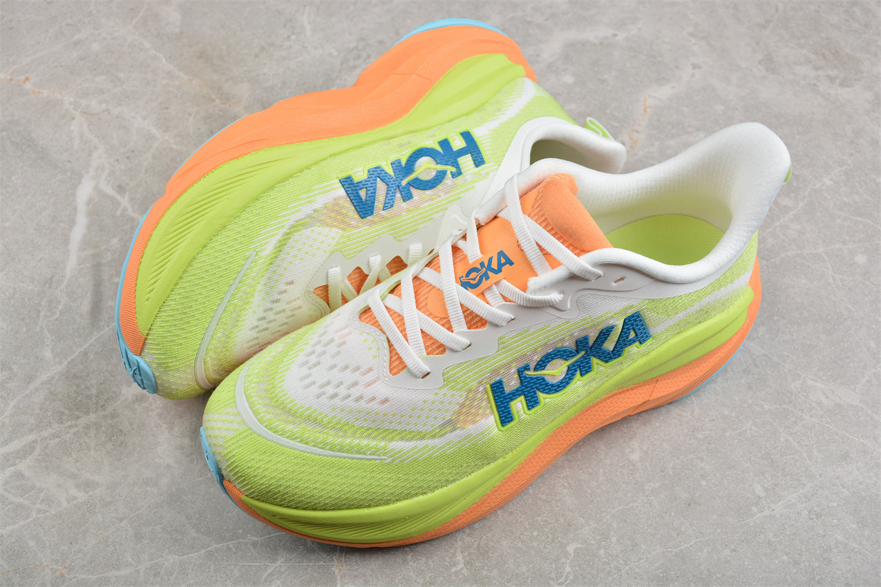 Hoka One One Rocket X 2 in Neon Green/Orange/Blue - Best Reps Website 2025