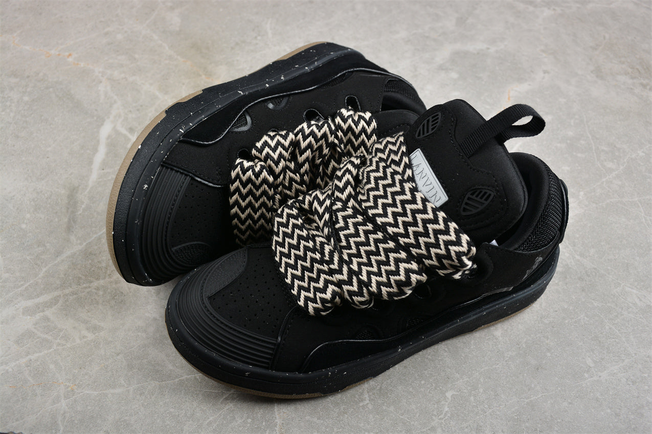 Lanvin Leather Curb Sneaker Black - Best Reps Website 2025