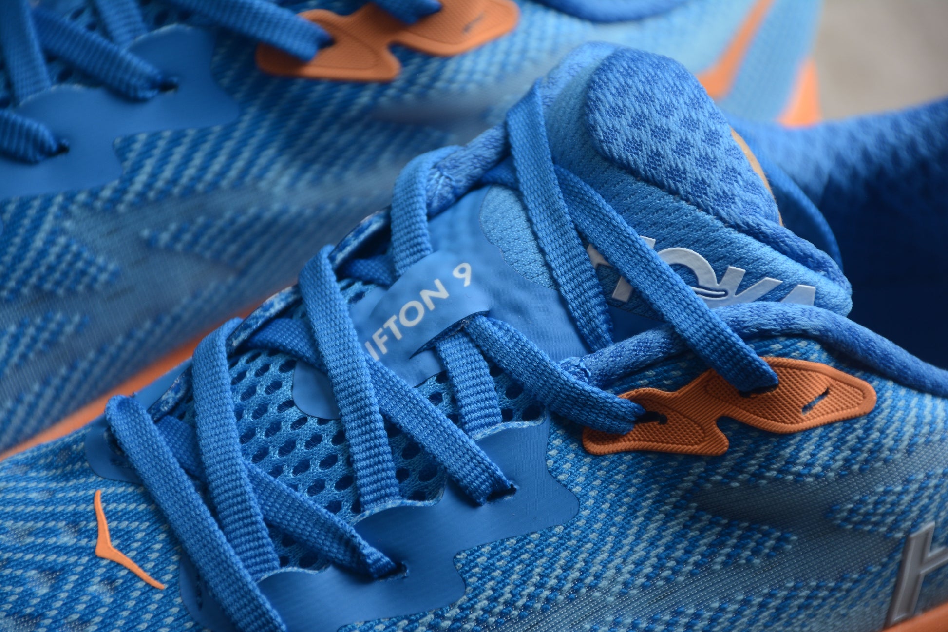 HOKA Clifton 9 in Blue/Orange - Best Reps Website 2025