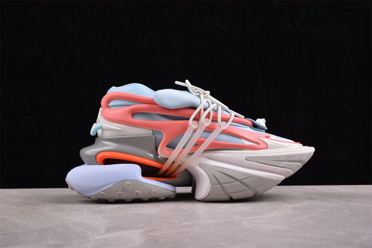 Balmain Unicorn Sneakers Light Blue/White – Neoprene &amp; Leather - Best Reps Website 2025
