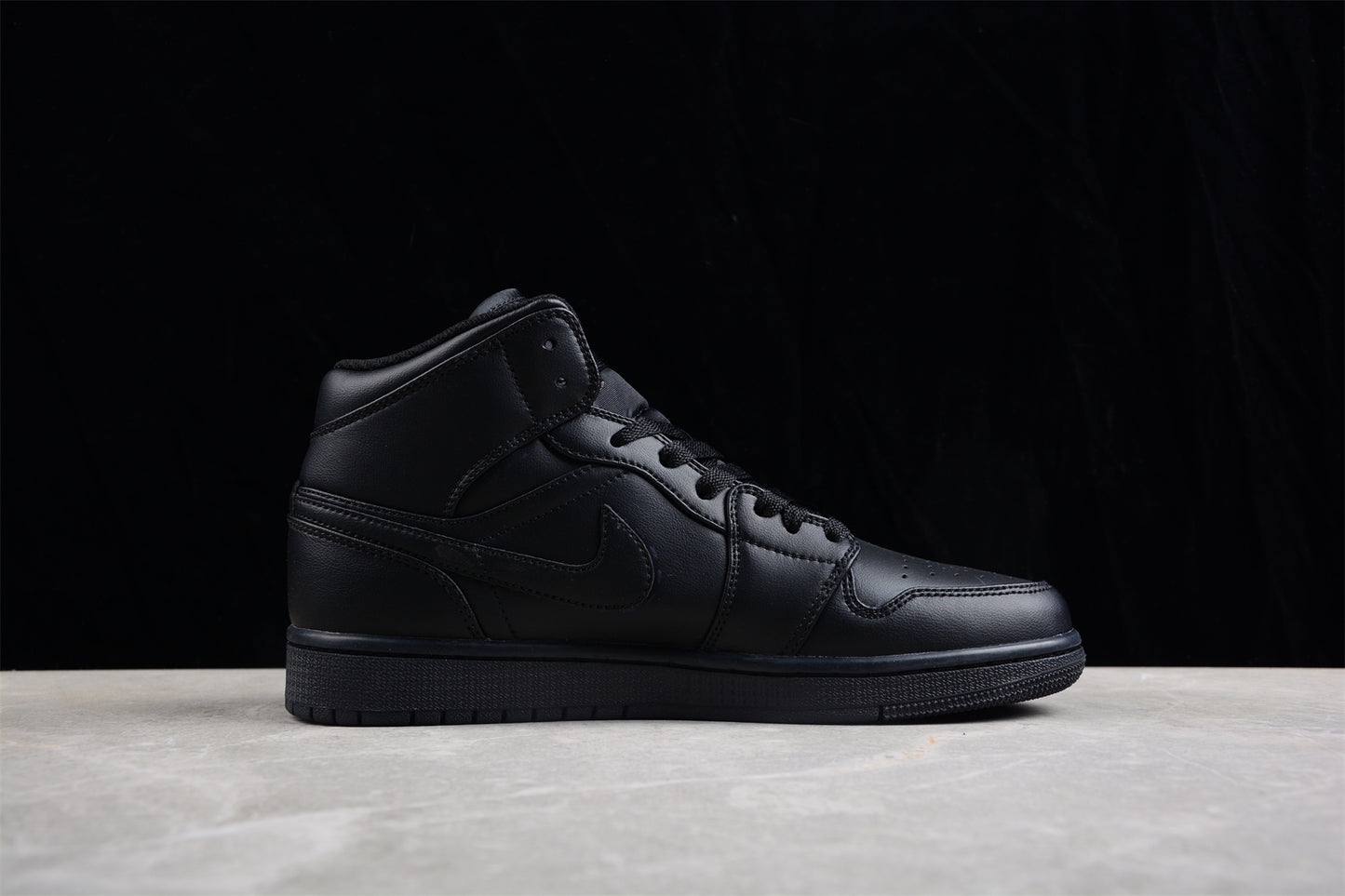 Air Jordan 1 Mid Premium – Triple Black - Best Reps Website 2025
