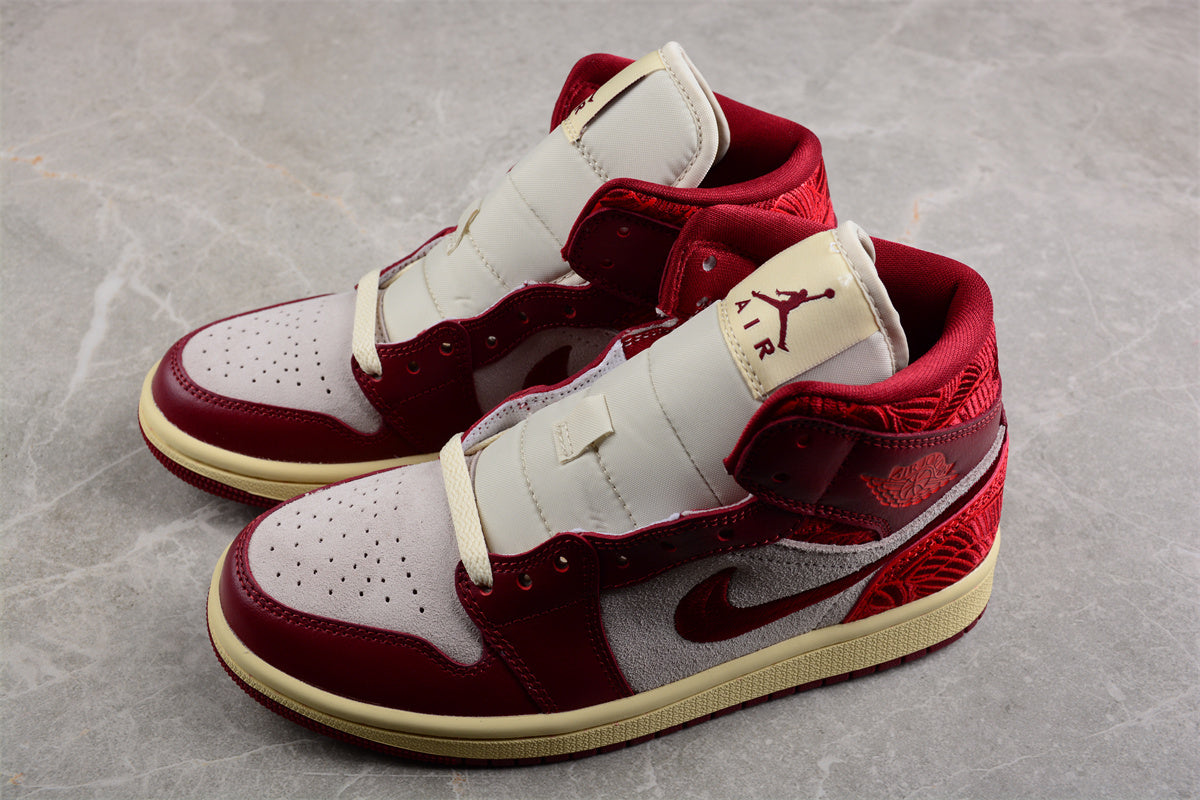 Air Jordan 1 Mid GS "Tiki Leaf" - Best Reps Website 2025