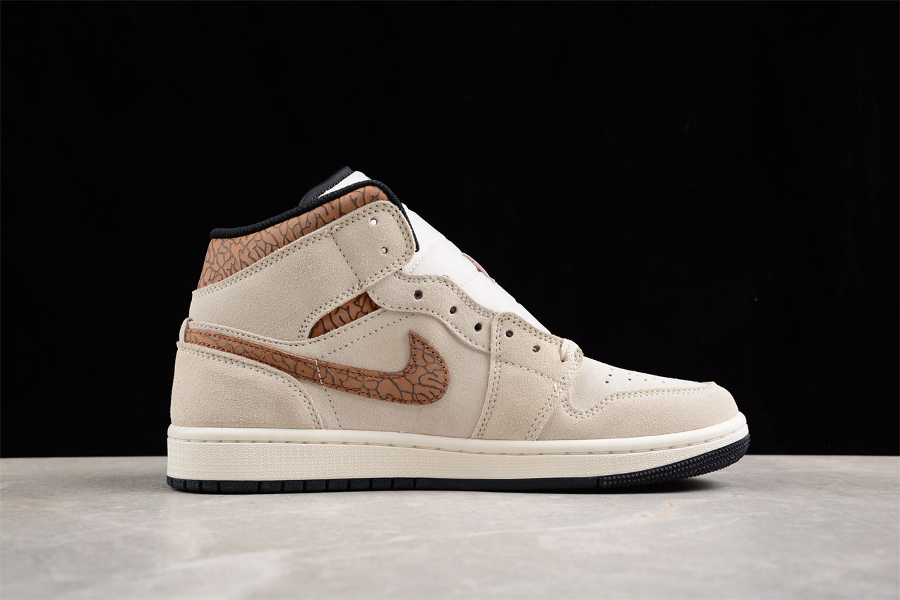 Air Jordan AJ1 Mid "Brown Elephant" - Best Reps Website 2025