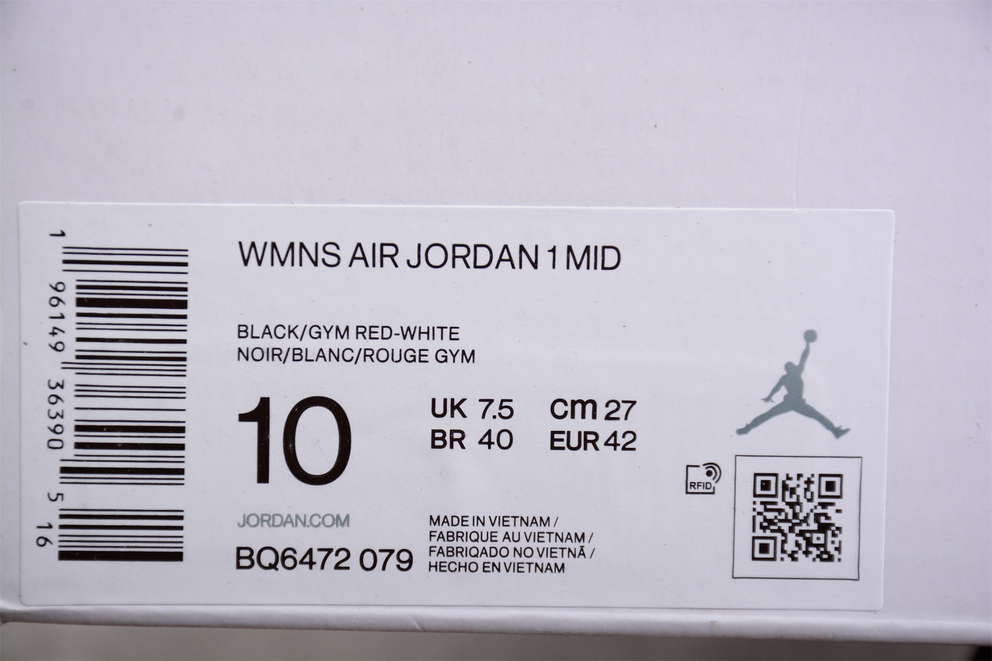 Air Jordan 1 Mid "Alternate Bred Toe" - Best Reps Website 2025