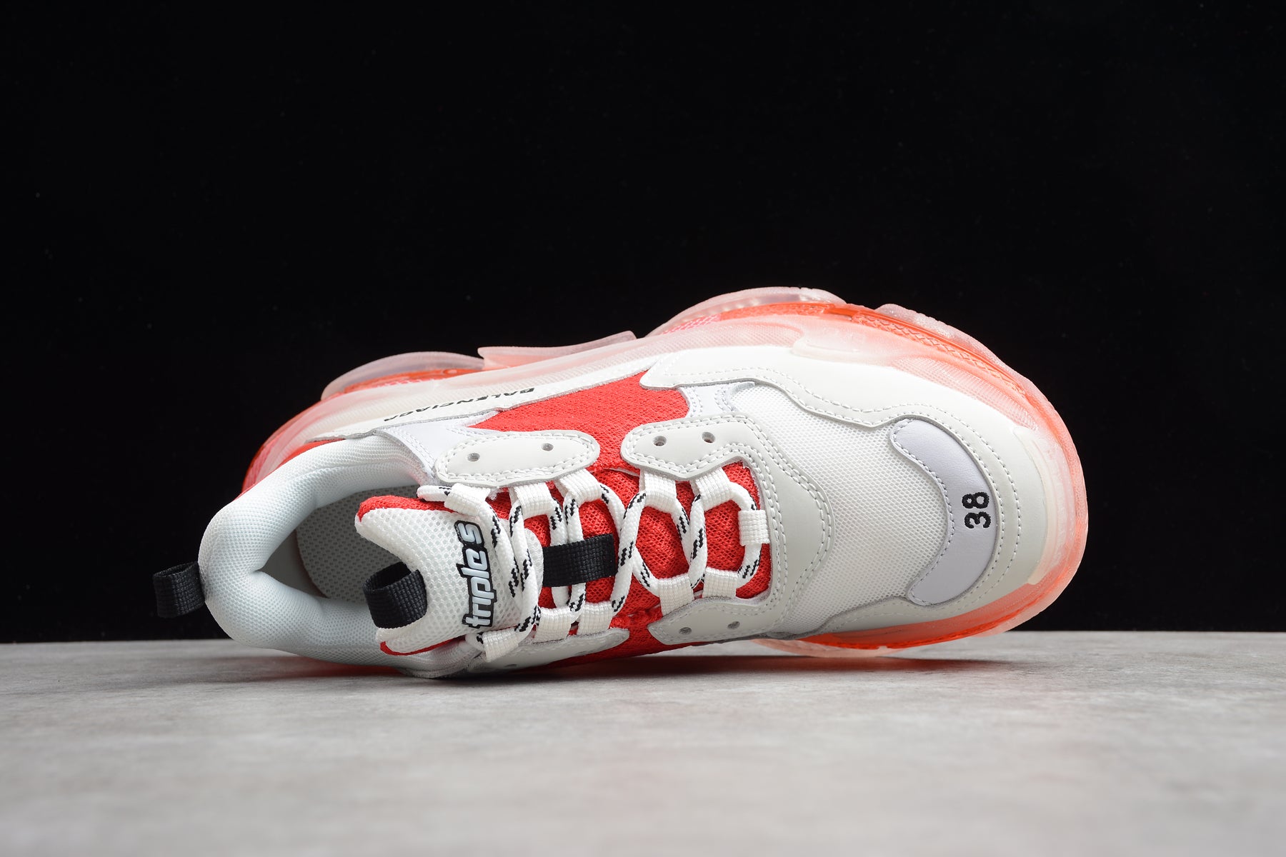 Balenciaga Triple S Clear Sole – White Red - Best Reps Website 2025