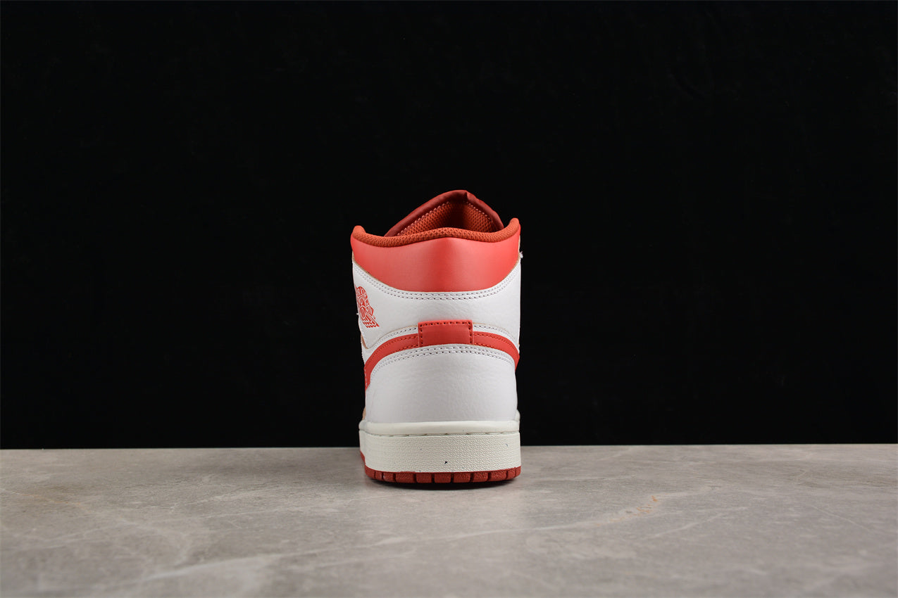 Nike Air Jordan 1 Mid "White Red Lobster" - Best Reps Website 2025
