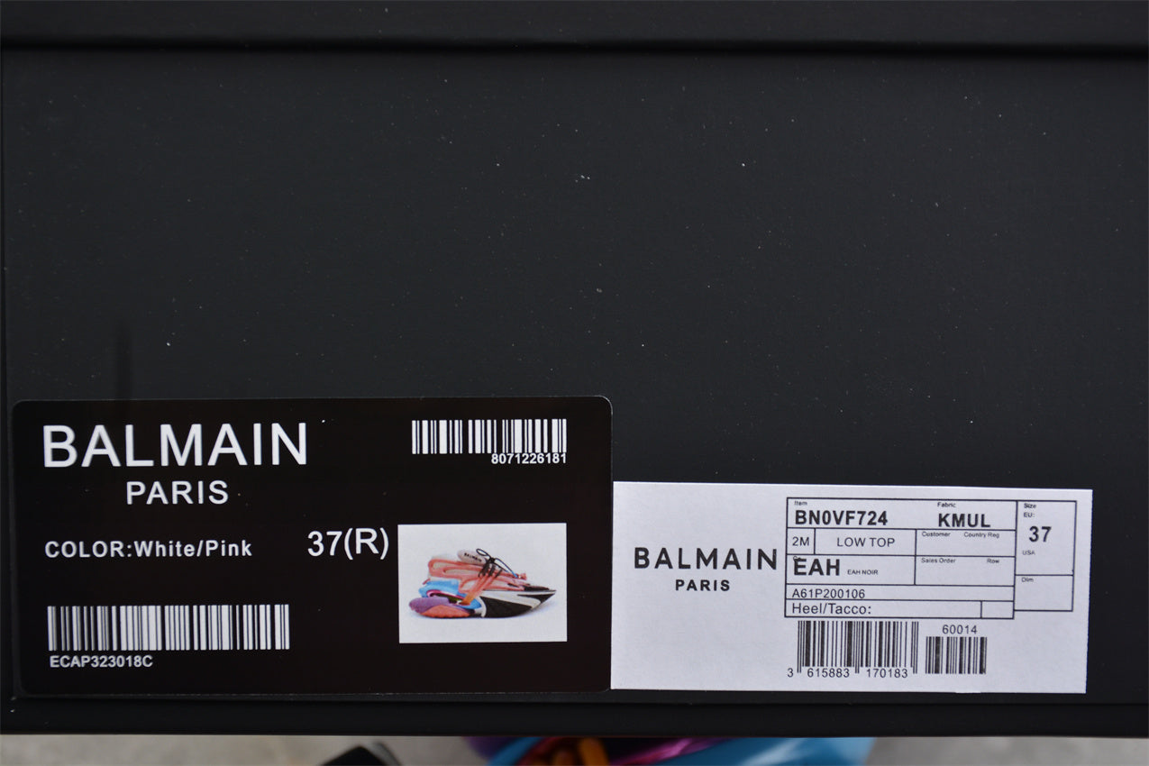 Balmain Unicorn Trainers in Neoprene and Leather White/Pink - Best Reps Website 2025