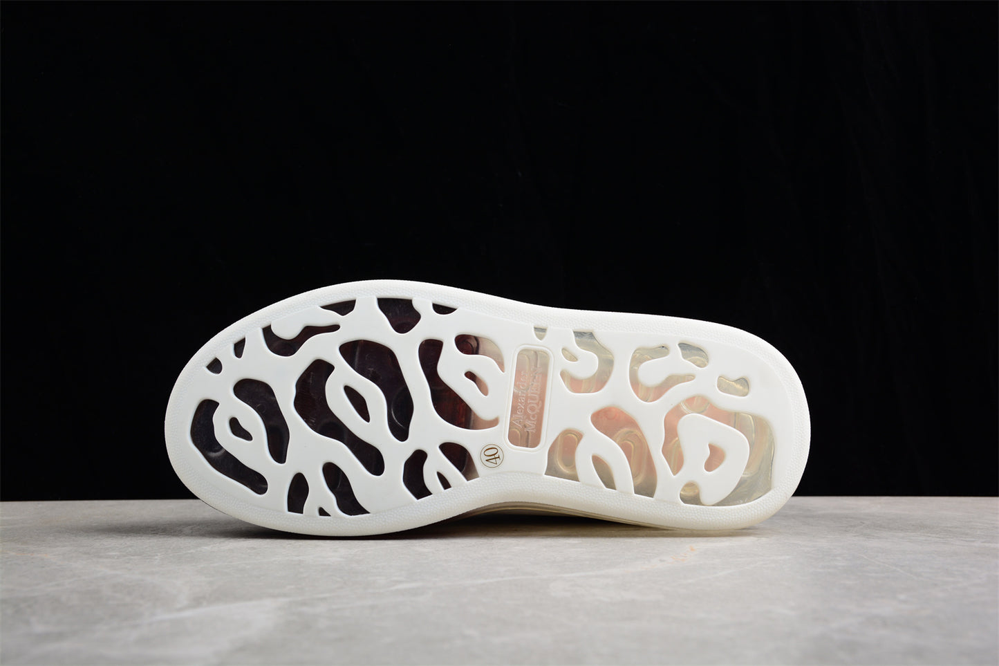 Alexander McQueen Oversized Air Sole Sneaker in White/Black - Best Reps Website 2025