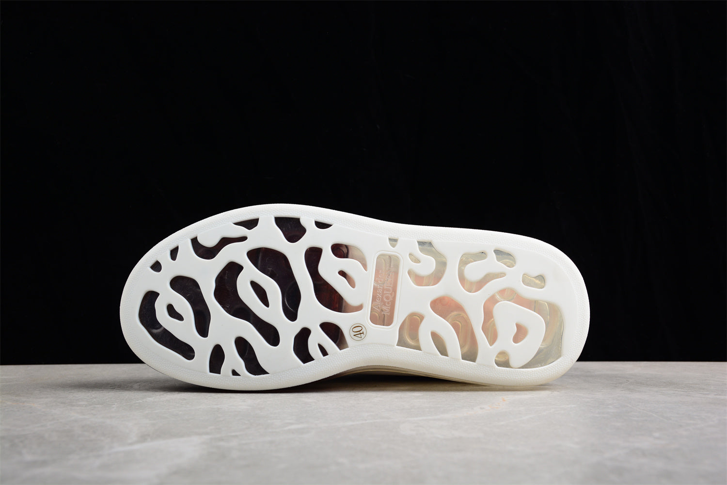 Alexander McQueen Oversized Air Sole Sneaker in White/Black - Best Reps Website 2025