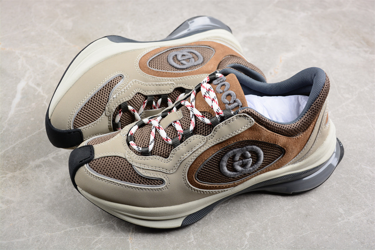 Gucci Men's Run Mesh and Suede Sneaker Beige - Best Reps Website 2025
