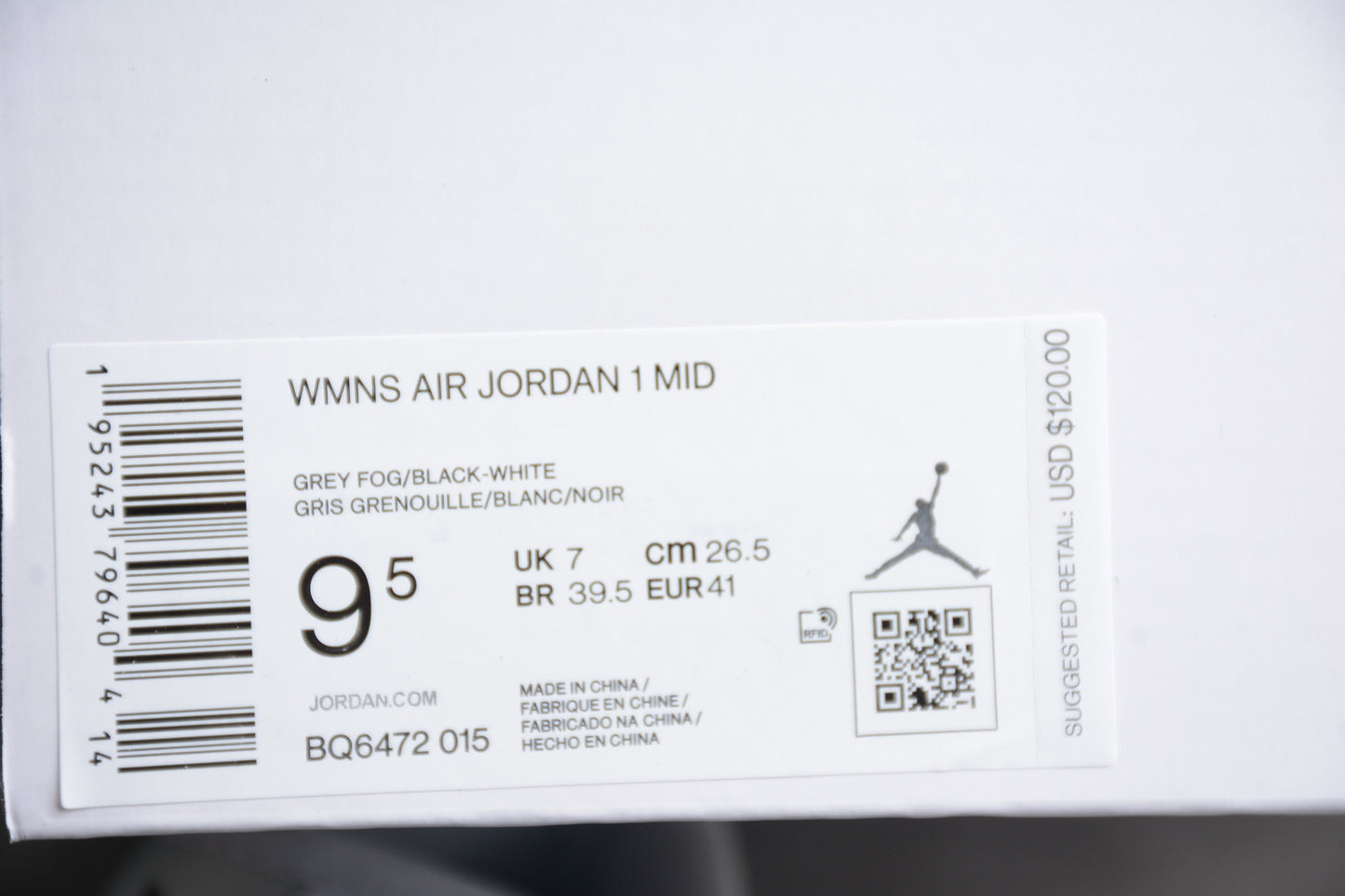 Nike Air Jordan 1 Mid "Grey Fog Black White" - Best Reps Website 2025