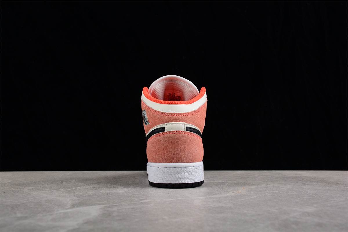 Air Jordan 1 Mid GS "Orange Suede"