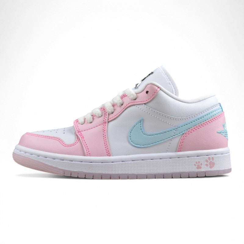 NIKE AIR JORDAN 1 LOW “White/Pink Foam/Glacier Blue”