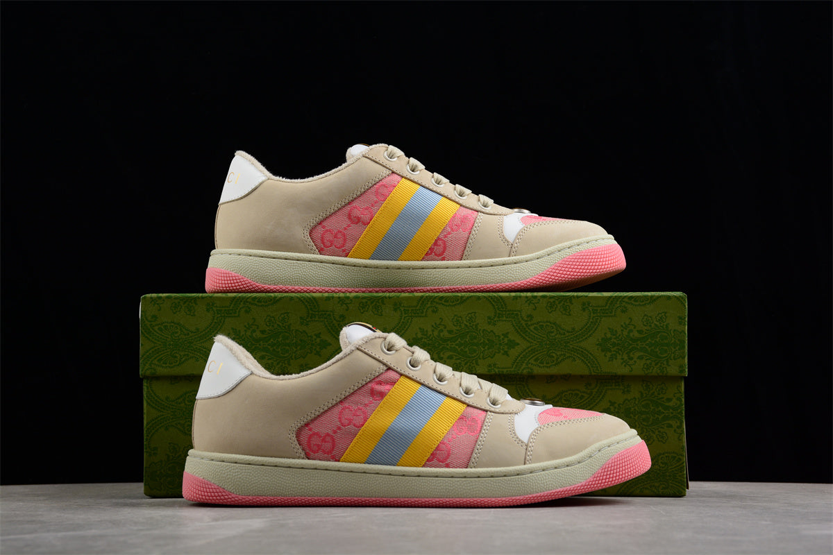 Gucci Screener GG Sneakers “Pink Beige - Best Reps Website 2025