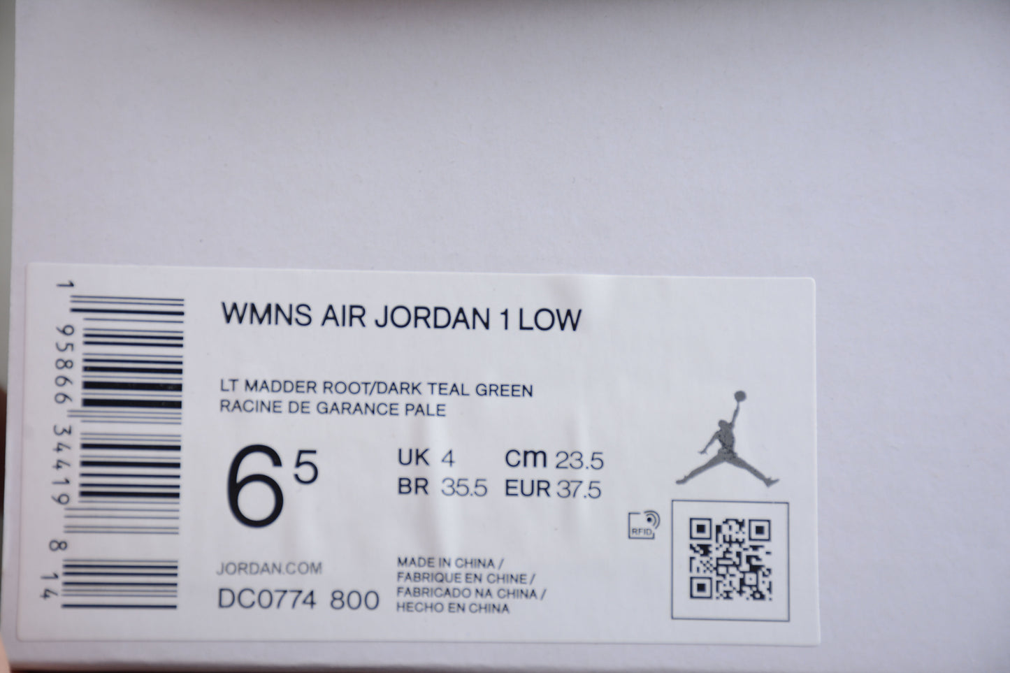 Air Jordan 1 Low "Light Madder Root"
