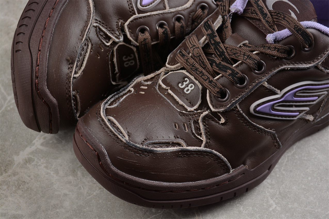  Balenciaga Hamptons Worn Out Dark Brown 