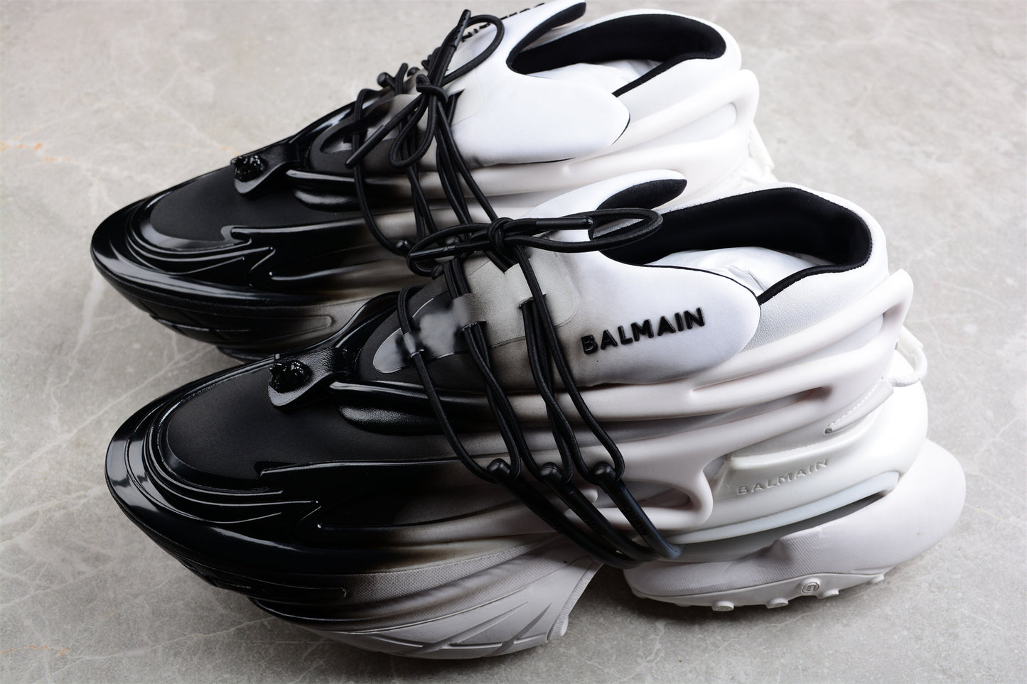 Balmain Unicorn Sneakers in White Gradient – Neoprene &amp; Leather - Best Reps Website 2025