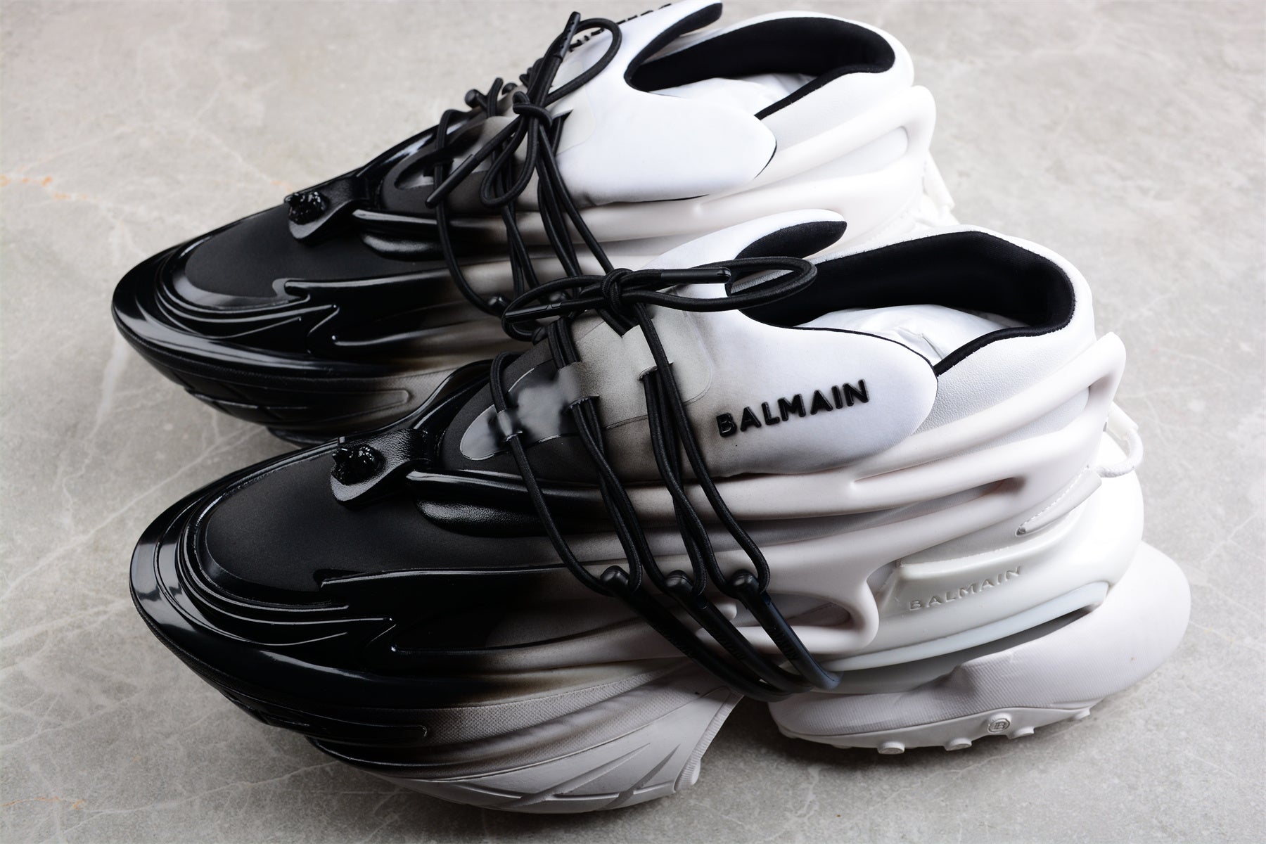 Balmain Unicorn Sneakers in White Gradient – Neoprene &amp; Leather - Best Reps Website 2025