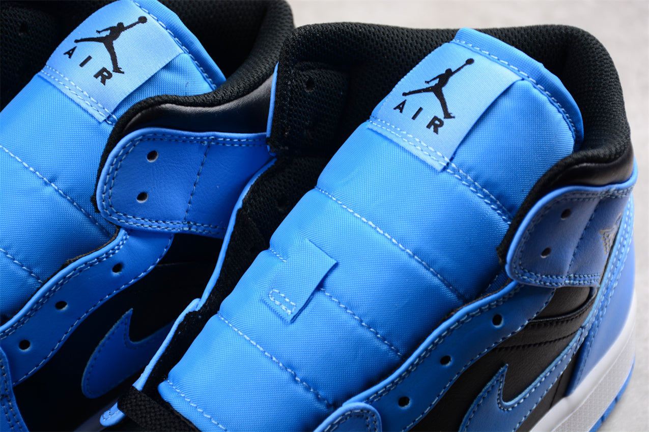 Air Jordan 1 Mid "University Blue/Black-White" - Best Reps Website 2025