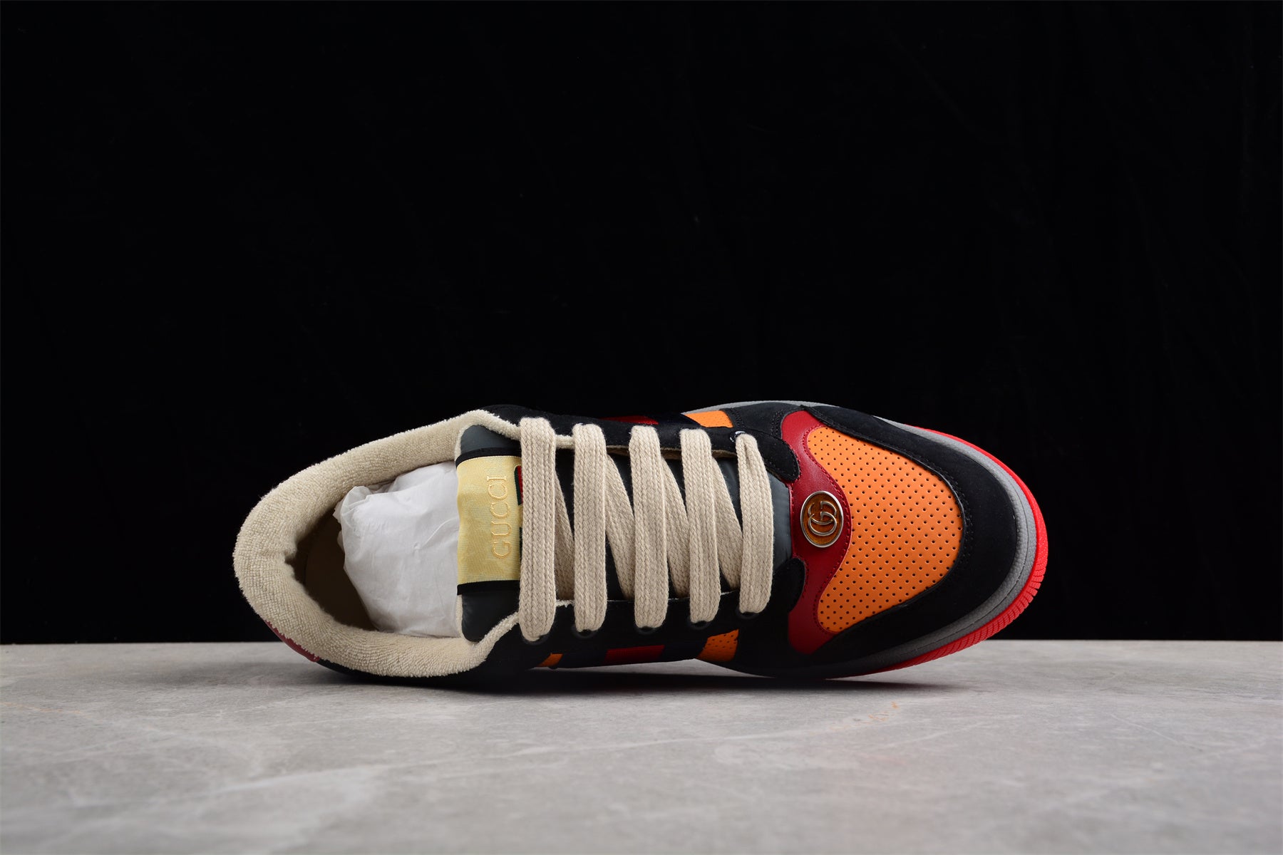 Gucci Screener Trainer, Orange Leather, Tiger Limited Edition - Best Reps Website 2025