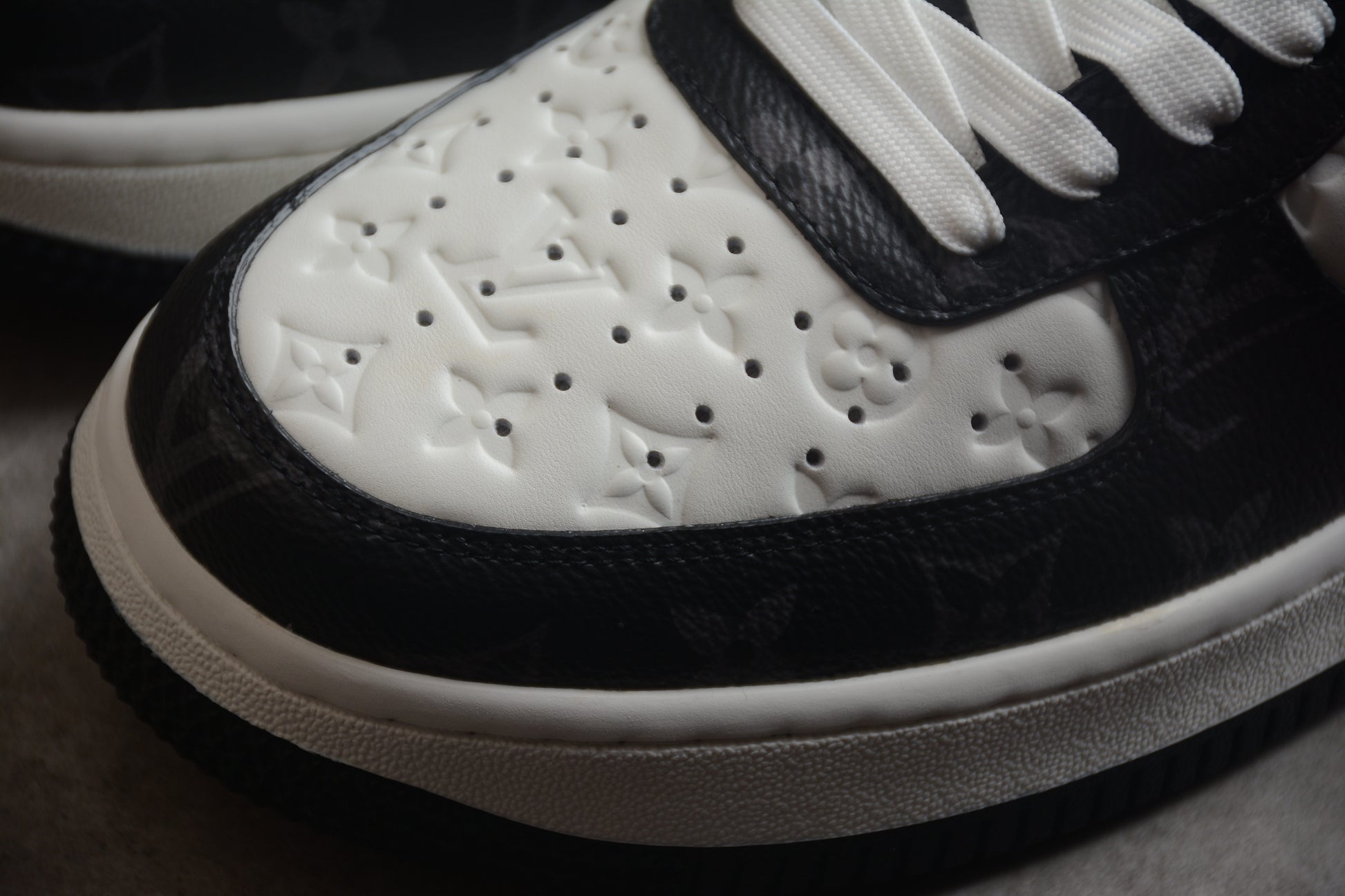 LV x Nike Air Force 1 Sneaker Black/White