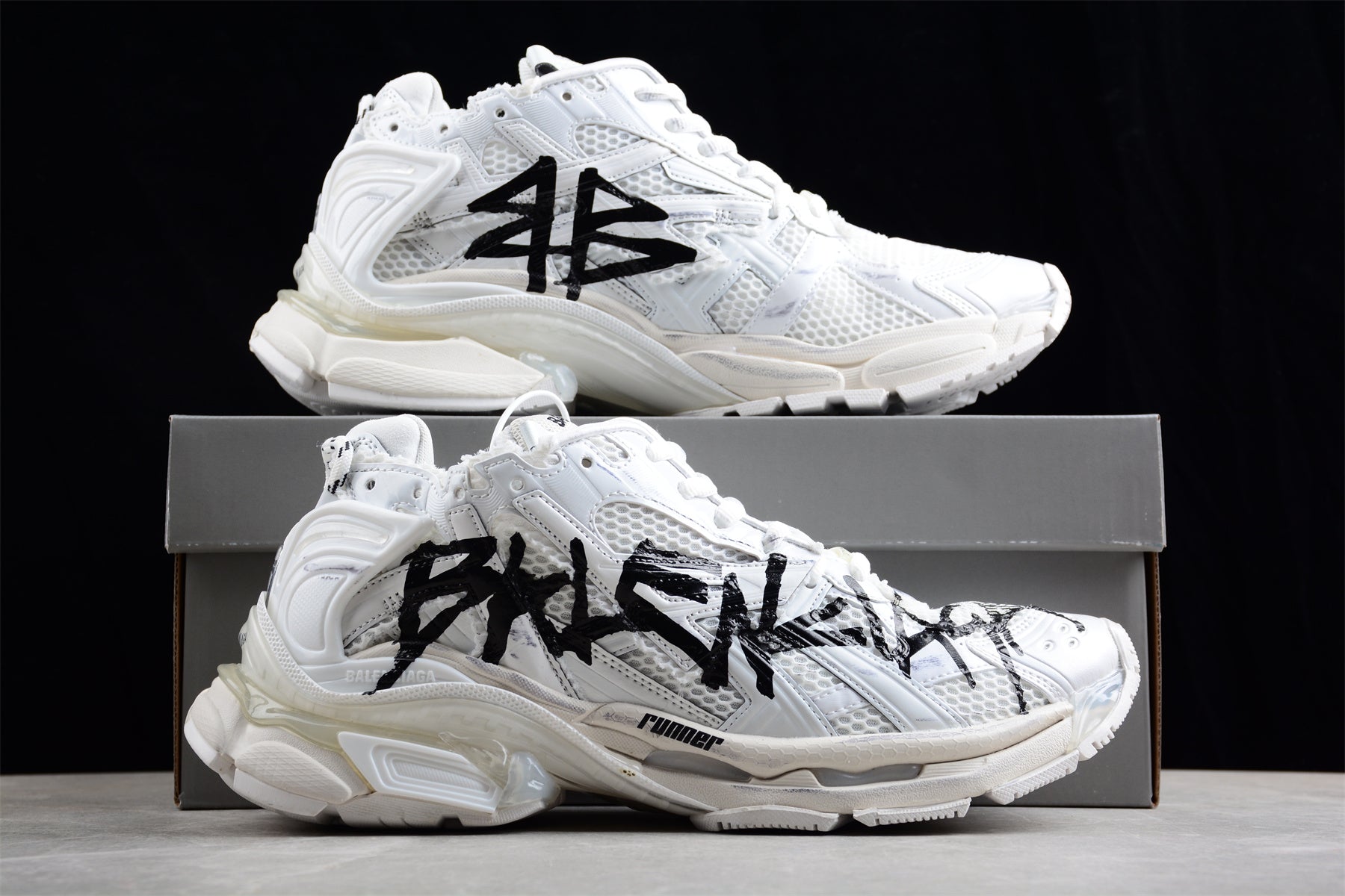 Balenciaga Runner Sneaker 'Graffiti - White Black' - Best Reps Website 2025