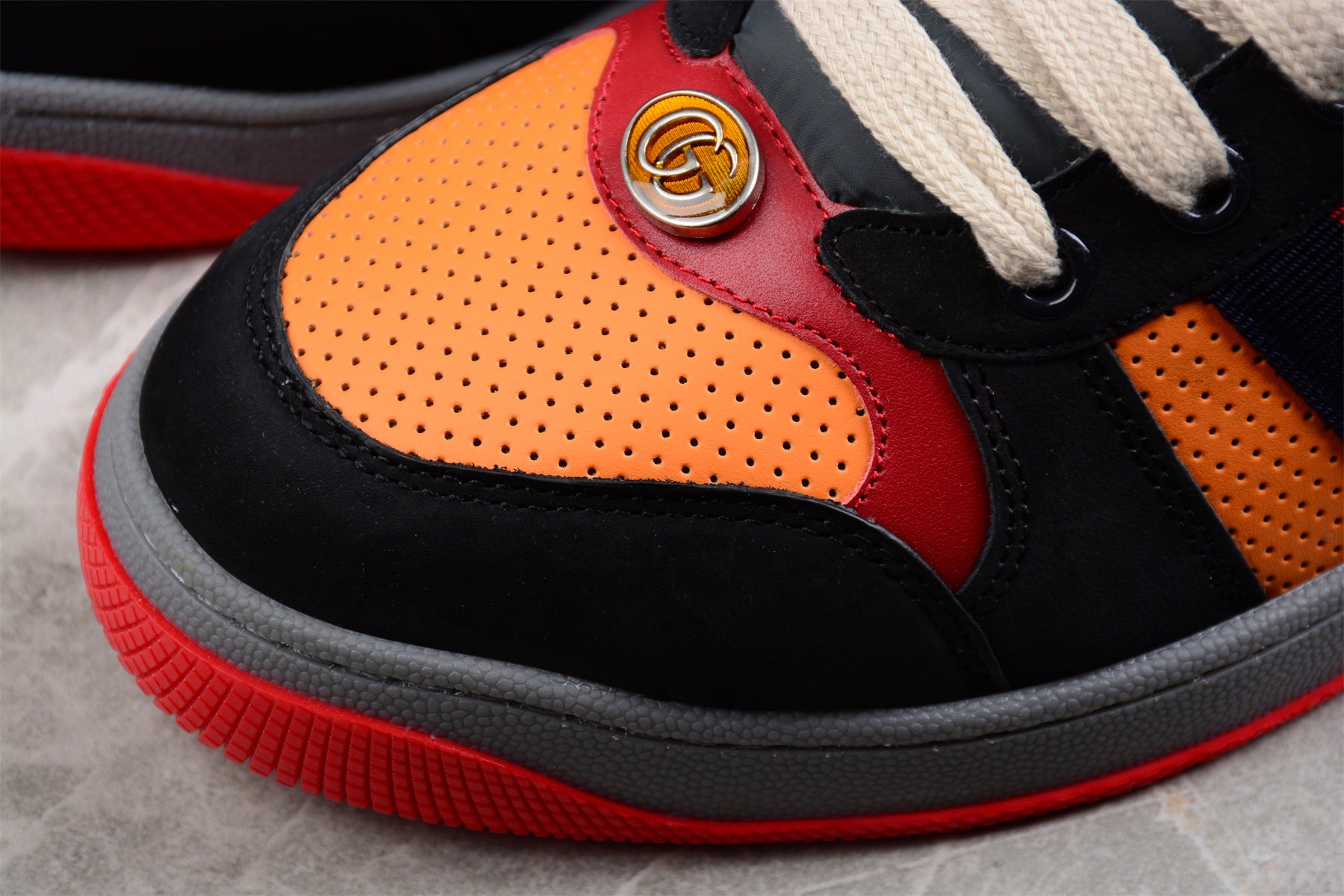 Gucci Screener Trainer, Orange Leather, Tiger Limited Edition - Best Reps Website 2025