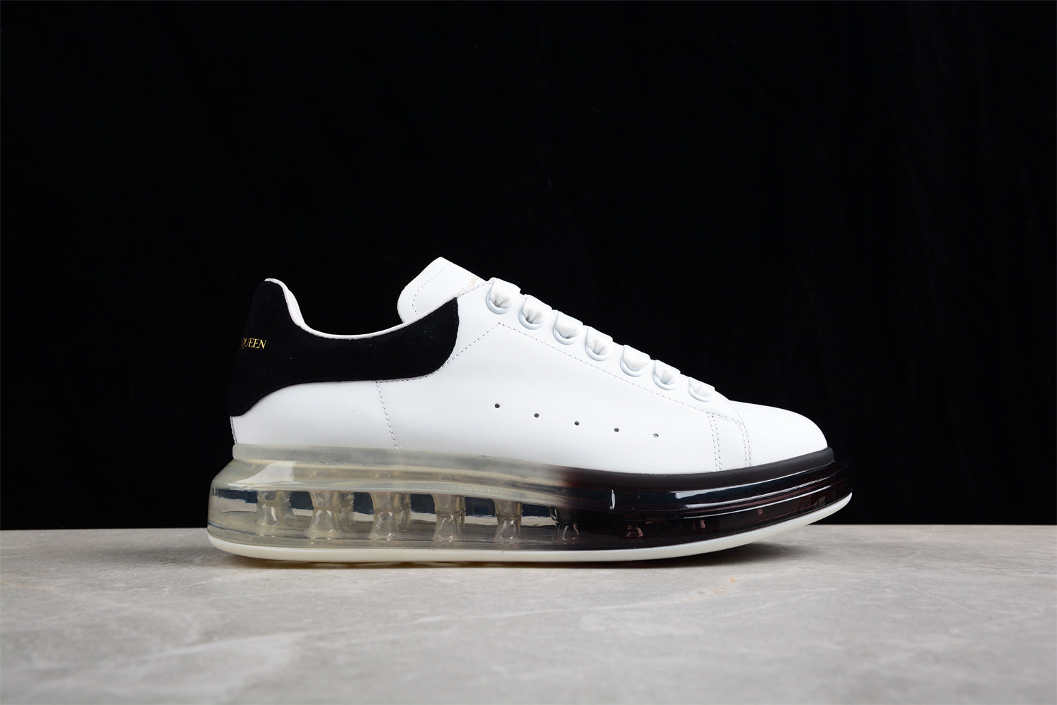 Alexander McQueen Oversized Air Sole Sneaker in White/Black - Best Reps Website 2025