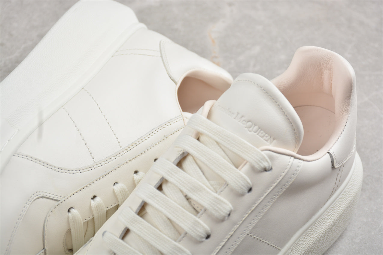 Alexander McQueen Oversized Leather Sneakers in White - Best Reps Website 2025