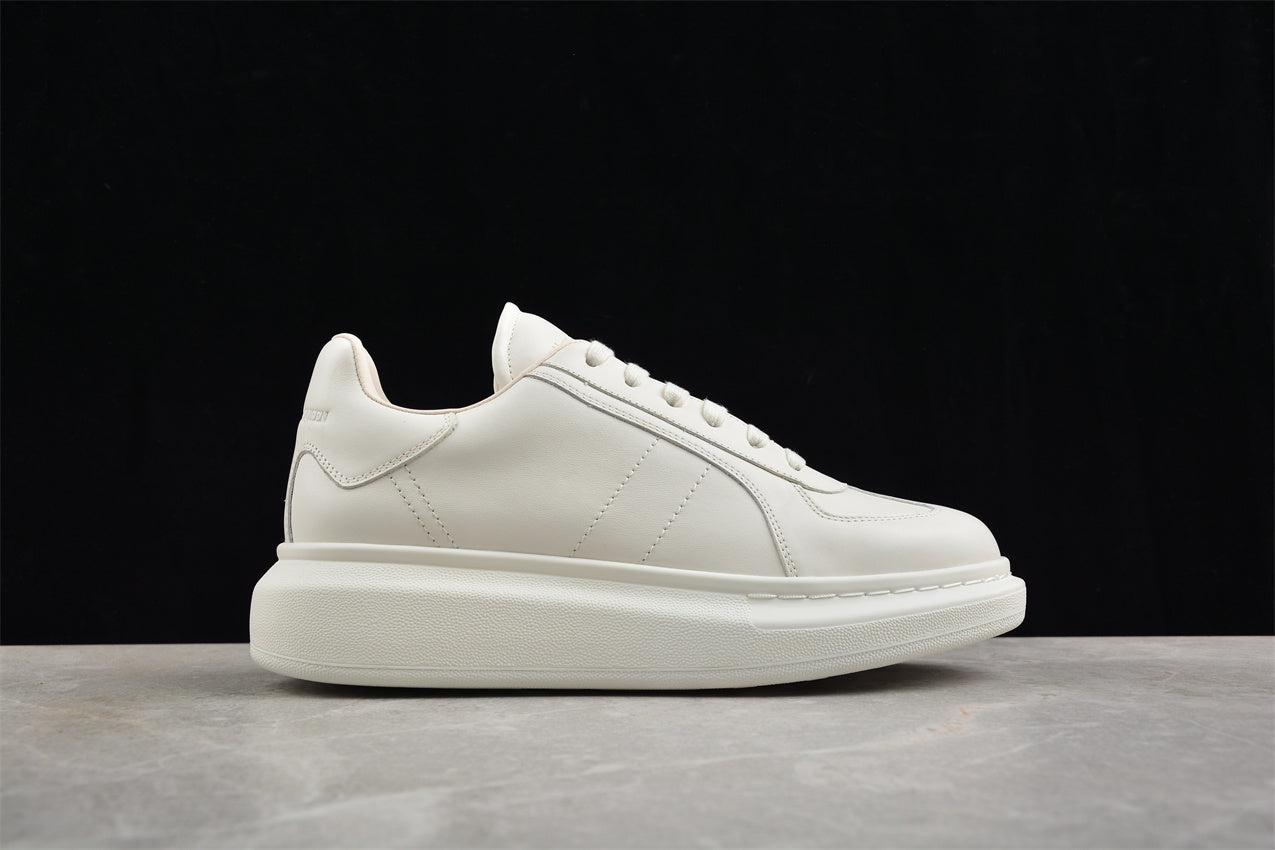 Alexander McQueen Oversized Leather Sneakers in White - Best Reps Website 2025