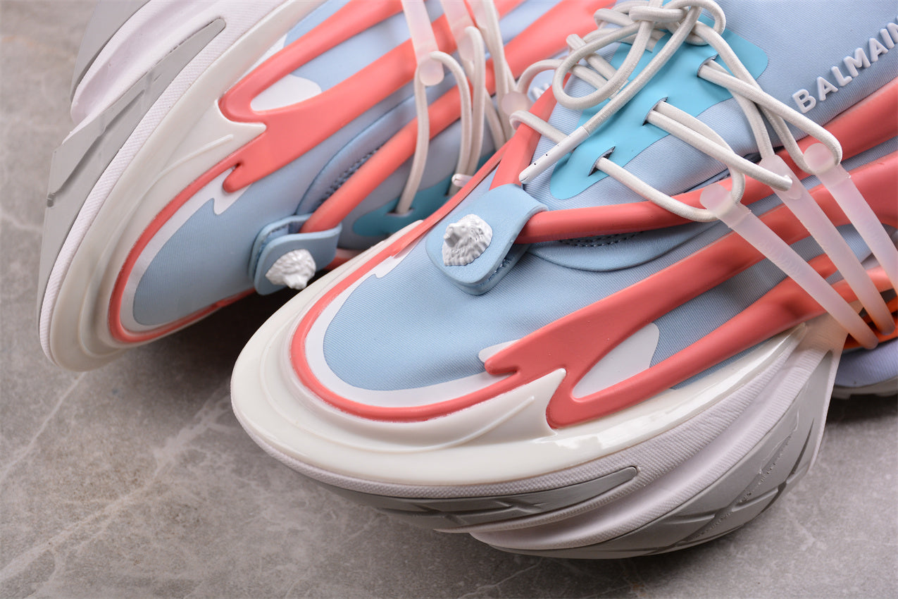 Balmain Unicorn Sneakers Light Blue/White – Neoprene &amp; Leather - Best Reps Website 2025