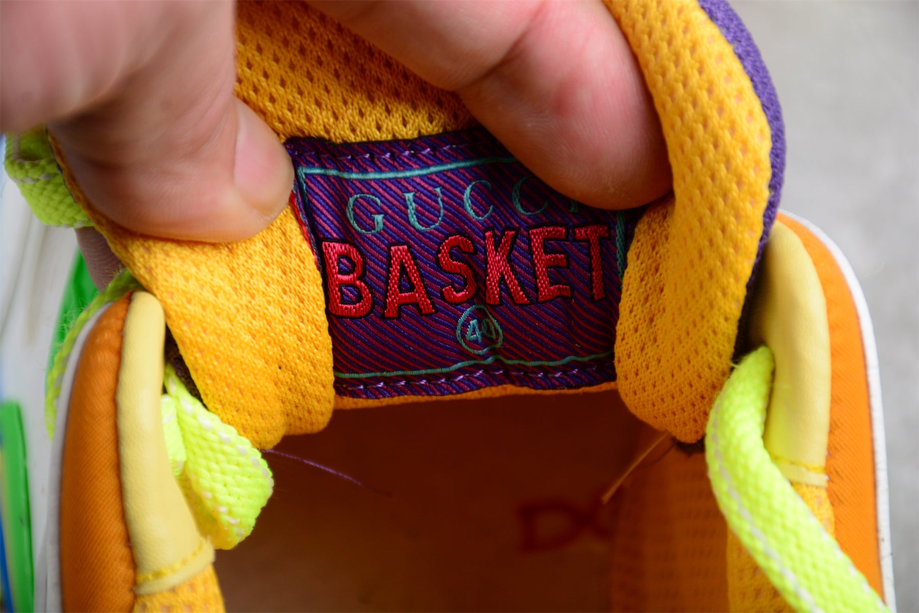 Gucci Basket Low "Orange/Green Demetra" - Best Reps Website 2025