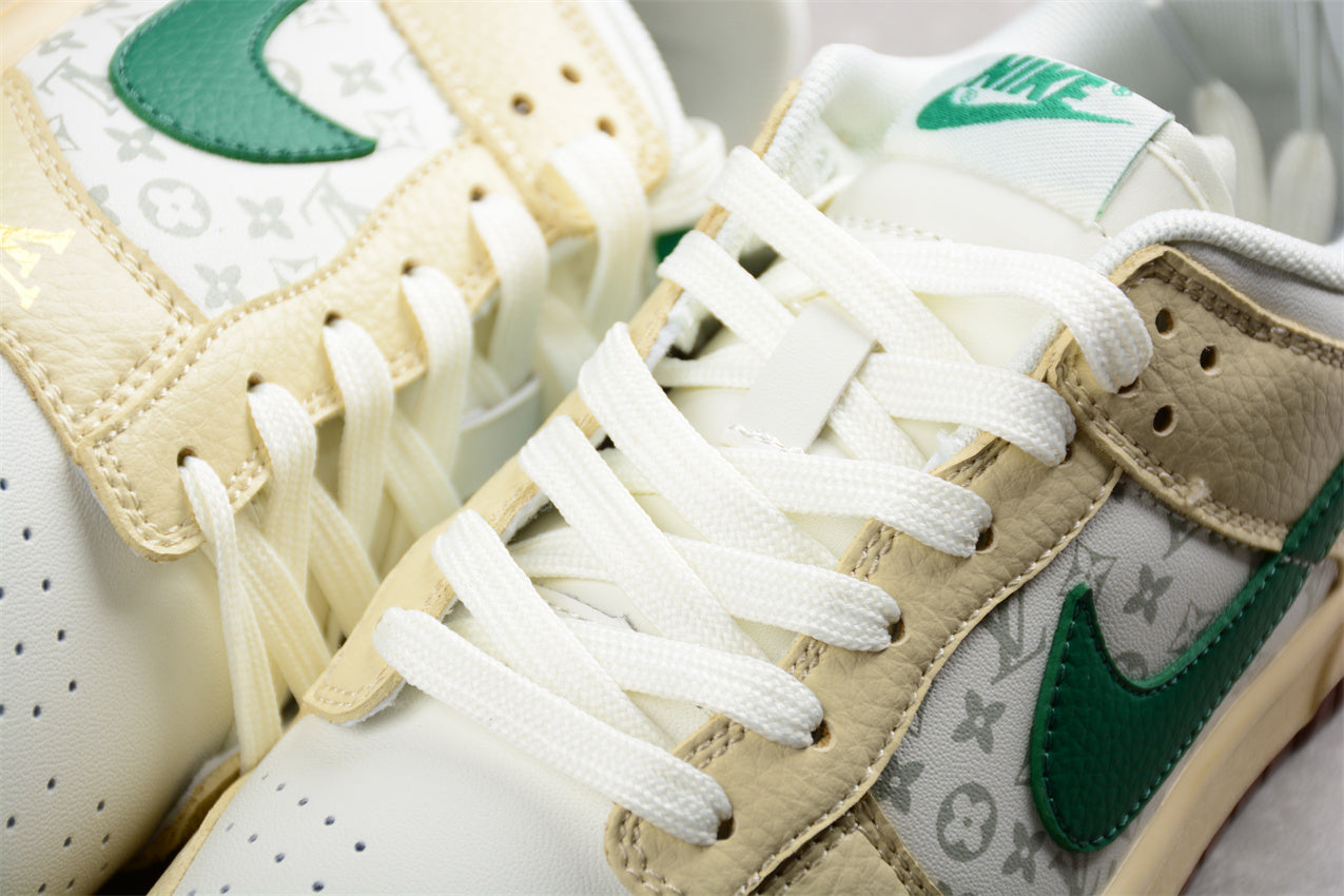LV x Nike SB Dunk Low PRO Beige Green Gold (XD6188-003) - Best Reps Website 2025