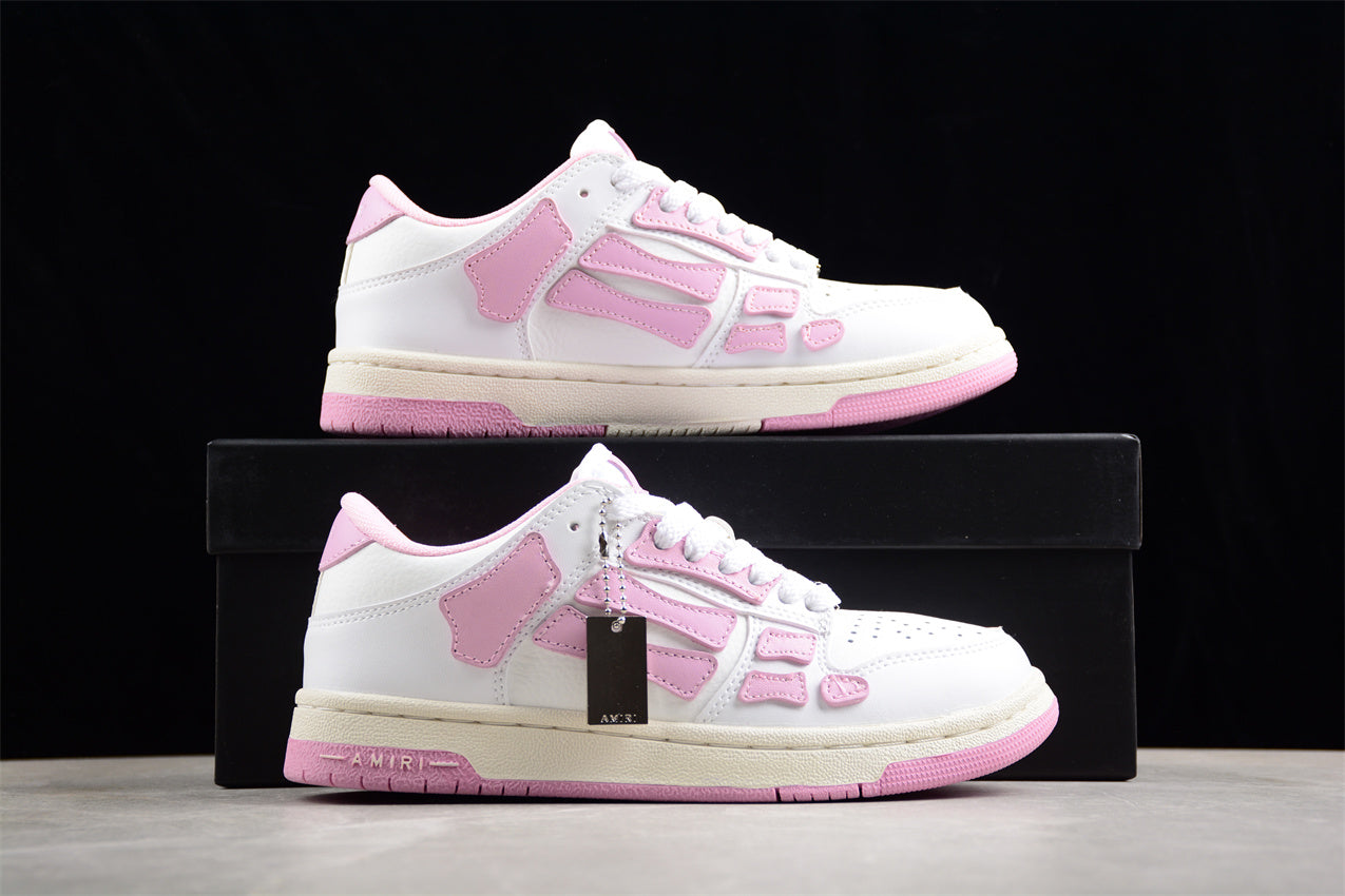 AMIRI Women's Skel Top Low 'White Pink'