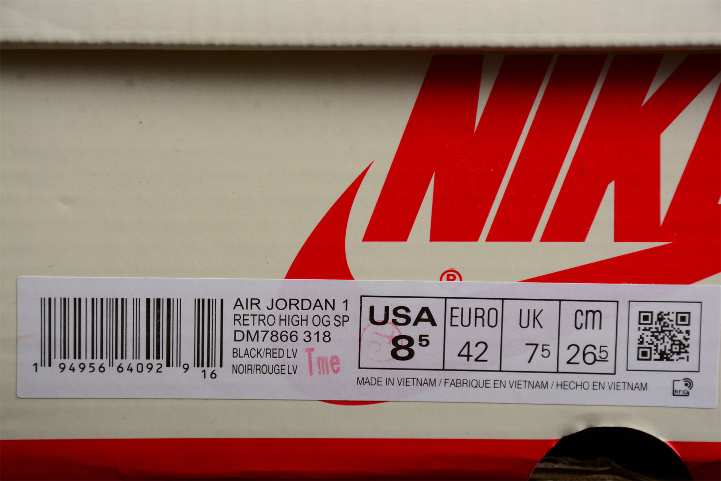 AIR JORDAN 1 RETRO HIGH OG SP DM7866-318