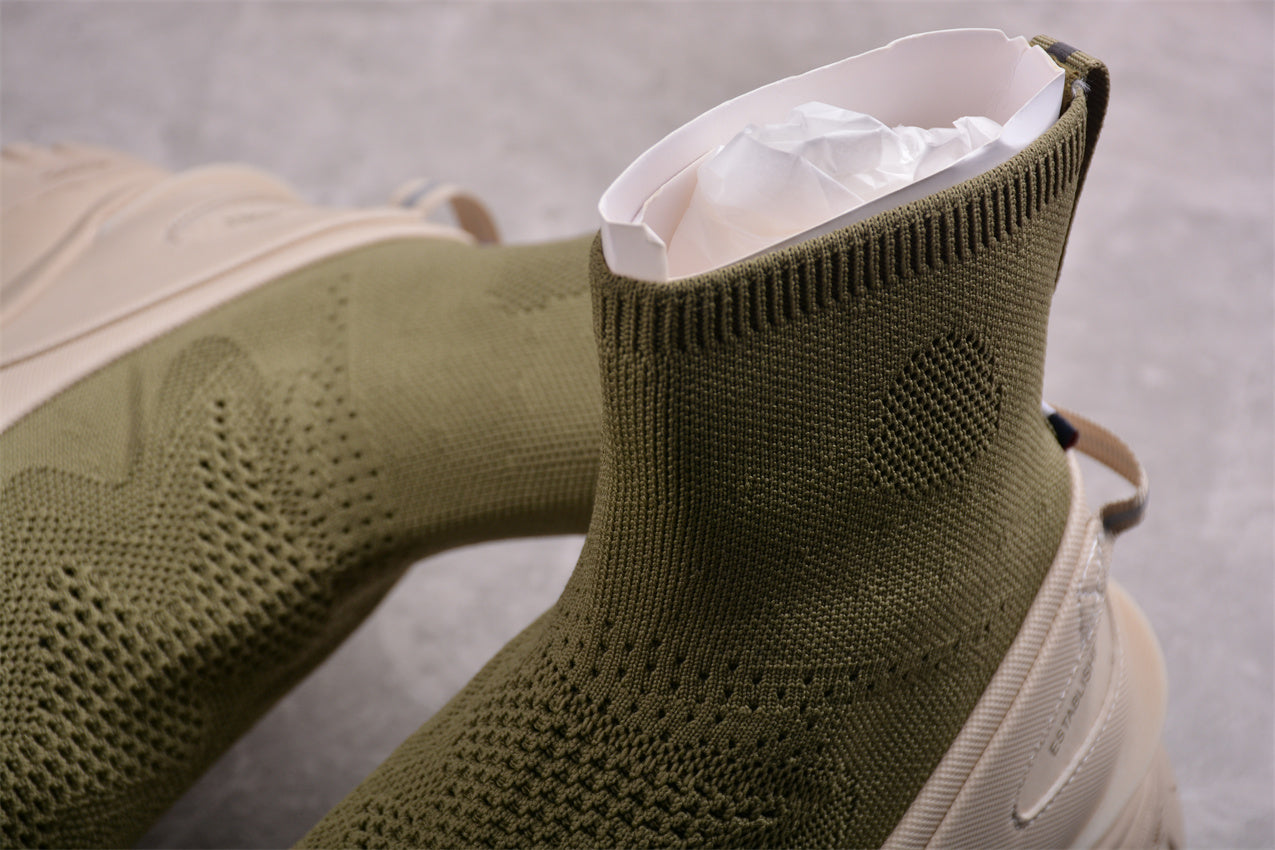 Moncler Trailgrip Sock Sneakers 'Green/Beige' - Best Reps Website 2025