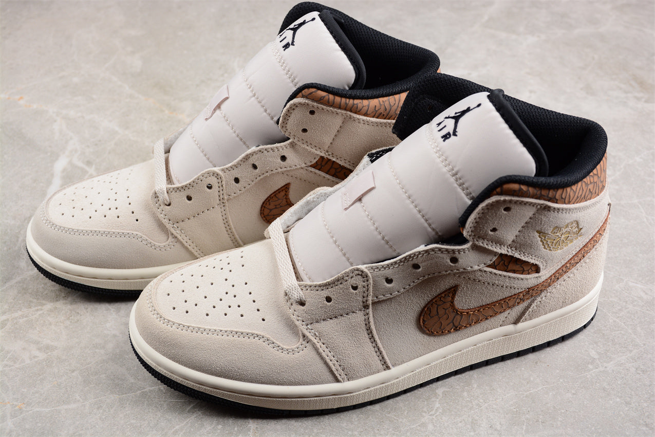 Air Jordan AJ1 Mid "Brown Elephant" - Best Reps Website 2025