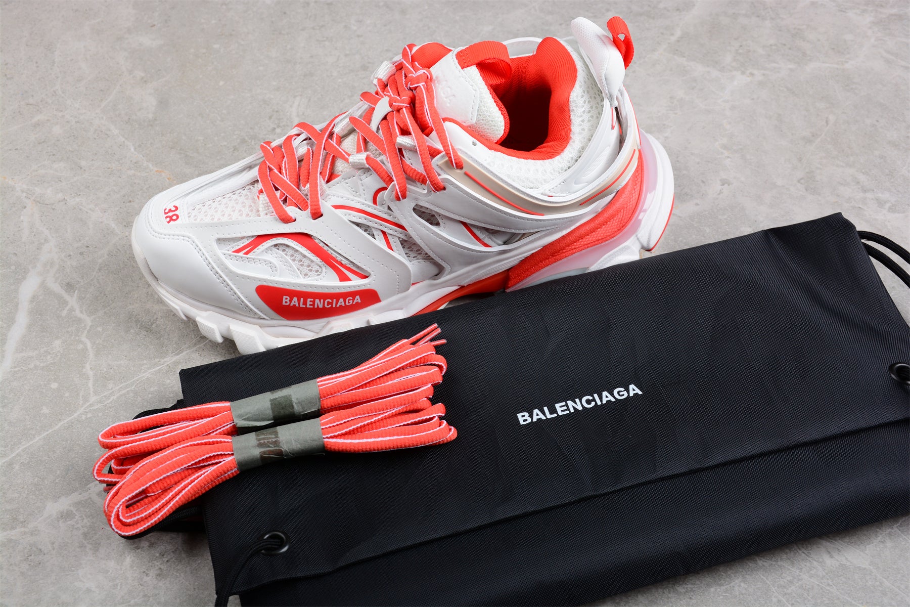 Balenciaga Track White/Coral Orange - Best Reps Website 2025