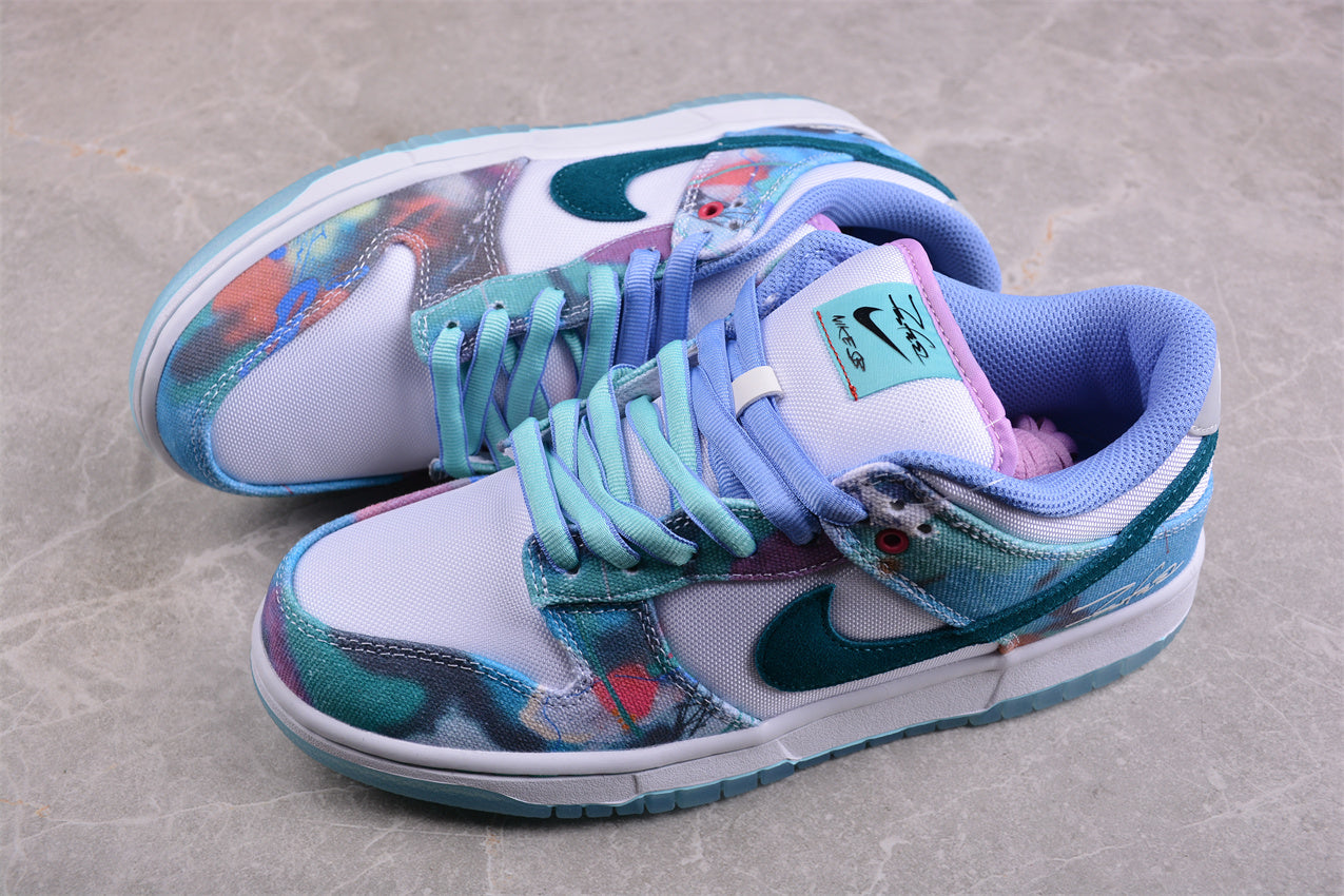 Nike SB Dunk Low Futura Laboratories "Bleached Aqua" - Best Reps Website 2025