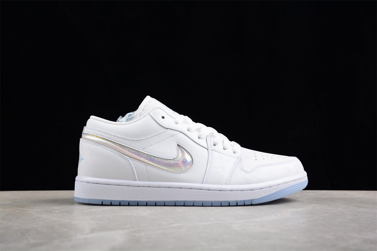 Nike Air Jordan 1 Low Glitter Swoosh Shine