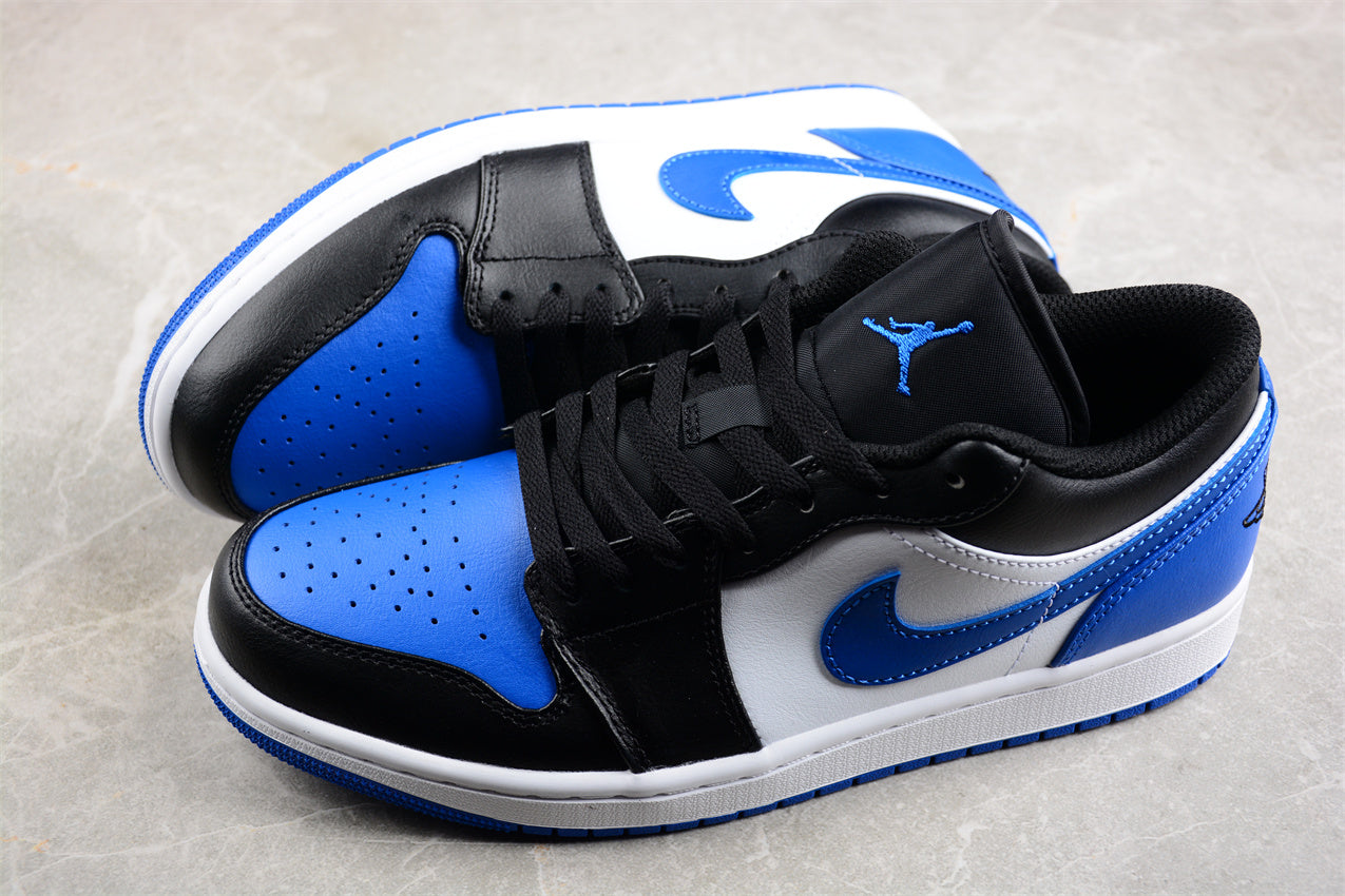 Nike Air Jordan 1 Low "White Royal Toe" Blue Black