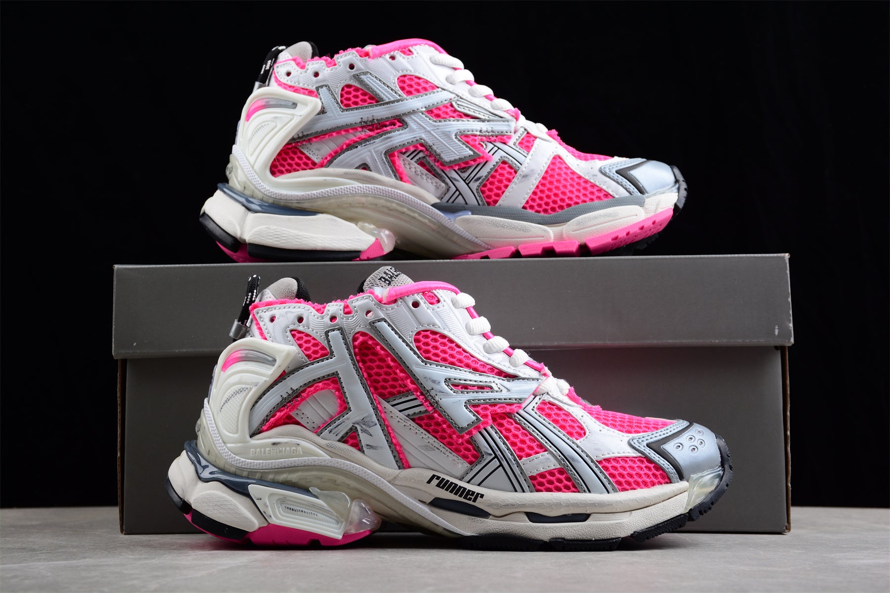 Balenciaga Runner Sneaker 'White Neon Pink' - Best Reps Website 2025