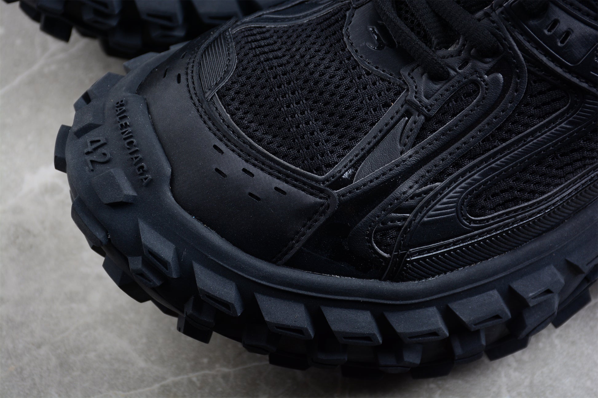 Balenciaga Defender Rubber Platform Sneakers in Black - Best Reps Website 2025