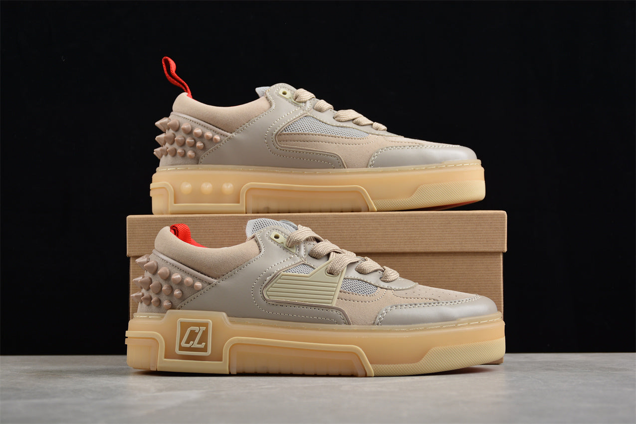 Christian Louboutin Astroloubi Leather Sneakers in Grey - Best Reps Website 2025