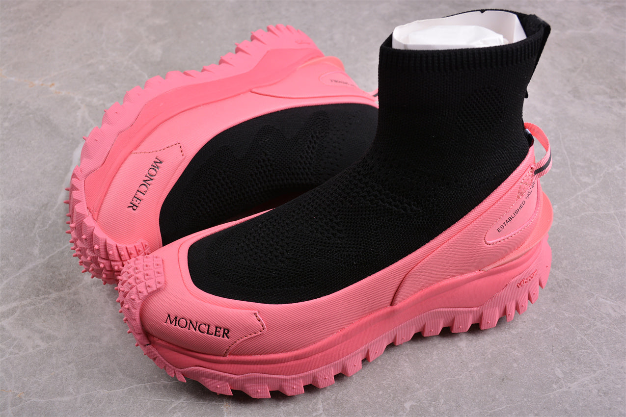 Moncler Trailgrip Sock Sneakers 'Black/Pink' - Best Reps Website 2025