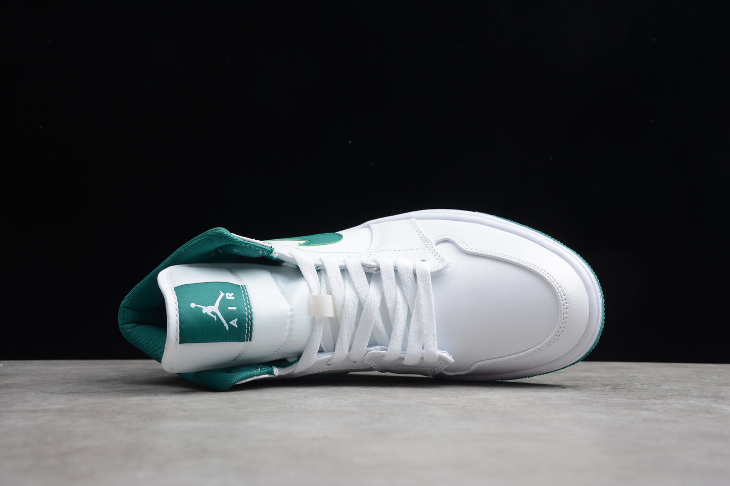 Air Jordan 1 Mid "White/Mystic Green" - Best Reps Website 2025