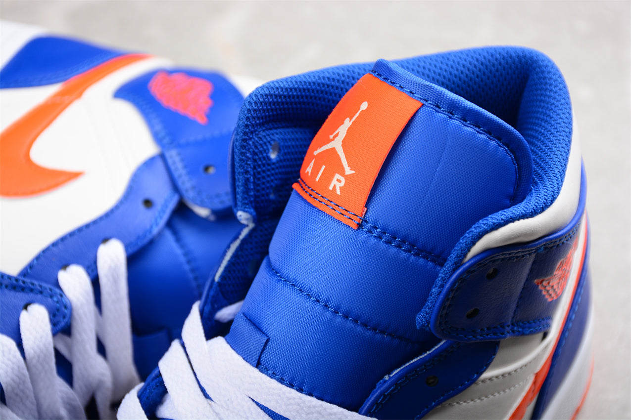 Air Jordan 1 Mid "Knicks" Orange Blue - Best Reps Website 2025